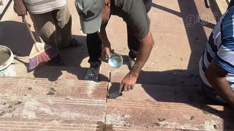 محافظ أسوان يوجه بإصلاح كوبري المشاة بأبو الريش (صور)