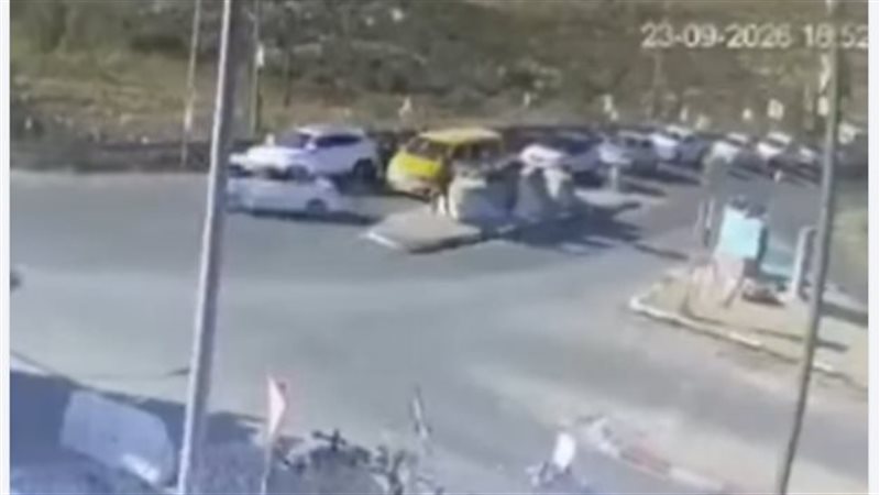 لحظة دهس نجل السفير الإسرائيلى لدى أمريكا في الضفة الغربية (فيديو)