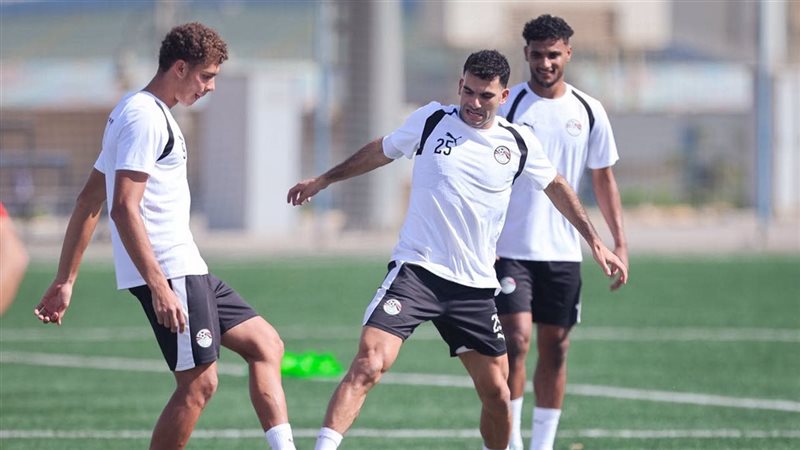 منتخب مصر يخوض تدريبه بإستاد الدفاع الجوي قبل السفر إلى جنوب السودان
