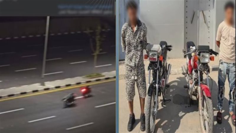 استعراض بالدراجات النارية ينتهي بضبط عاملين في مدينة نصر