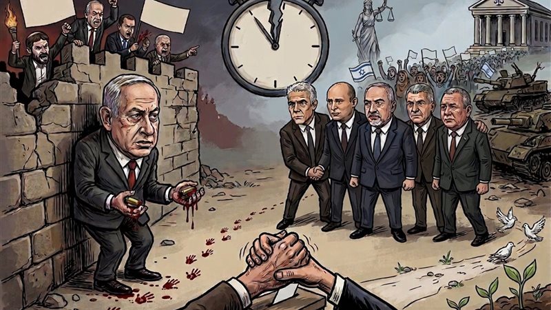 تاجر الحروب في مواجهة تحالف المعارضة.. نتنياهو يوحد خصومه انتخابيا.. كتلته تتمسك بالحرب وتفكيك السلطة الفلسطينية.. ودفن حل الدولتين للبقاء بالسلطة
