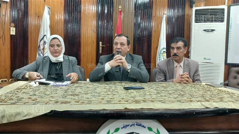 مدير تعليم بني سويف يوجه بتكثيف متابعة المدارس استعدادًا للعام الجديد