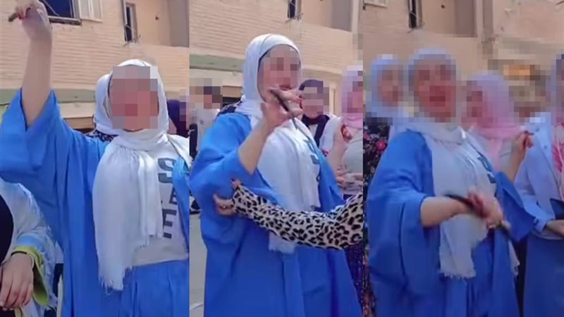 “هات يا رقص بالمطواة”.. فتاة تشعل حنة في الشارع بسلاح أبيض.. والحبس 3 أشهر في انتظارها؟