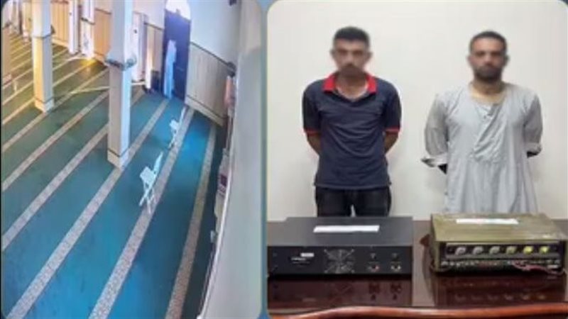 القبض على عاطل سرق وحدتي صوت من داخل مسجد في مطروح (فيديو)