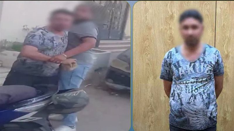 مش فارقة معايا الحكومة، عامل يشهر حجرًا في وجه مهندس ويتحدى الأمن بالهرم