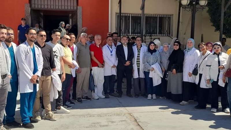 استمرار أعمال القافلة الطبية بمستشفى العريش العام