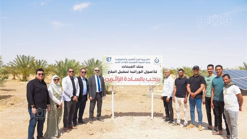 بنك جينات النخيل والطاقة الشمسية.. تفاصيل جولة أكاديمية البحث العلمي بالوادي الجديد