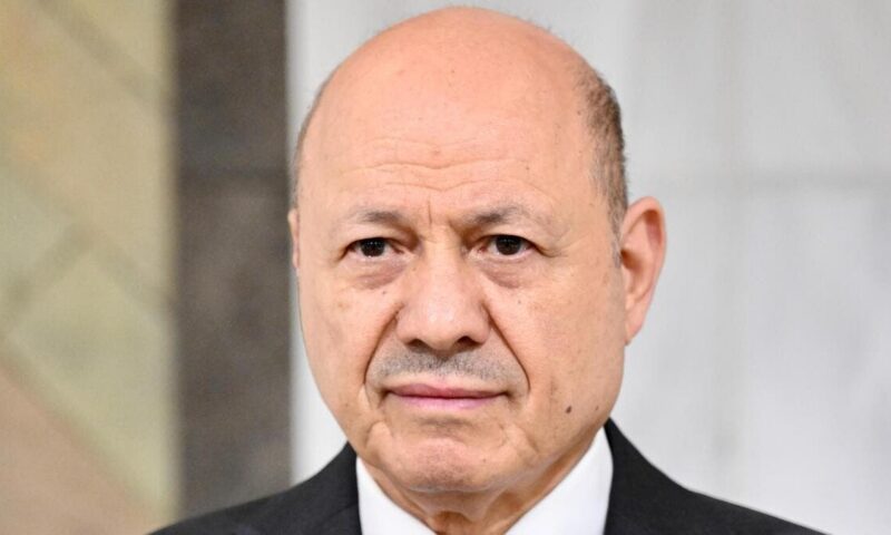 العليمي يشيد بالعمليات الجوية في ردع التهديد الحوثي