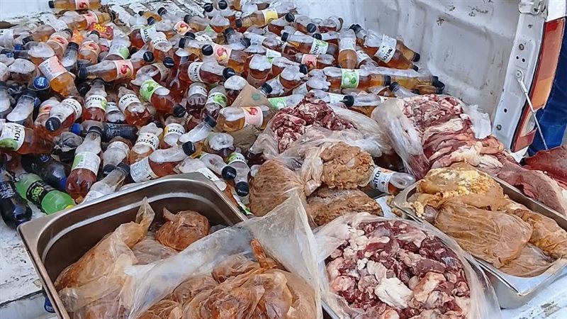 ضبط 2500 قطعة سلع غذائية فاسدة و1.5 طن أسمدة ودقيق مدعم في حملة بالفيوم