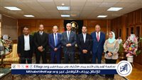 رئيس جامعة أسيوط يبحث مع وفد حقوق الإنسان تعزيز التعاون في التوعية والتثقيف