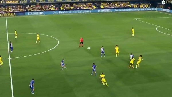 التعادل 1-1 يحسم الشوط الأول من مواجهة فياريال وديبورتيفو لاكورونيا بالدوري الإسباني