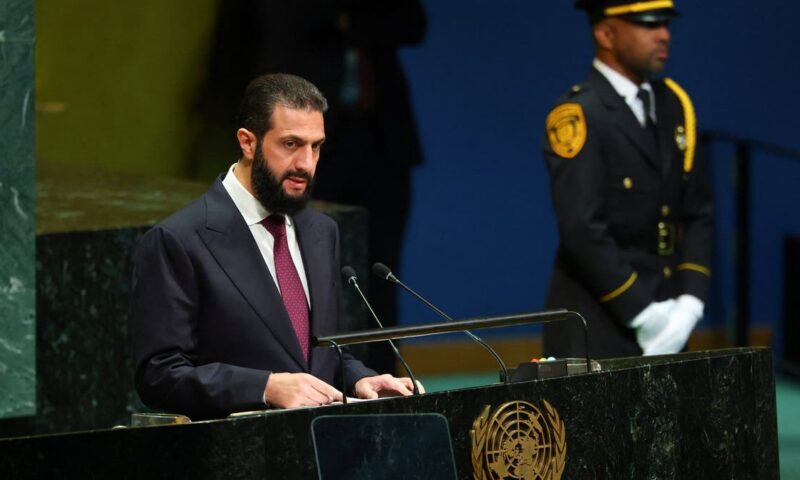 الشرع أمام الأمم المتحدة: الجولان سيبقى أرضا سورية