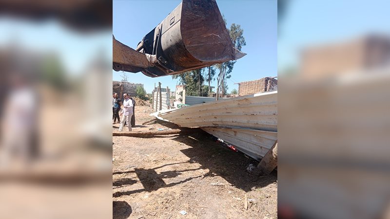 إزالة ١٤ حالة تعدٍ على الأراضي الزراعية وأملاك الدولة في الشرقية