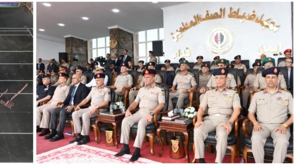 وزير الدفاع يشهد حفل تخرج الدفعة 163 ضباط صف مُعلمين .. فيديو وصور