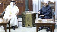 شيخ الأزهر يستقبل رئيس مركز الملك حمد العالمي للتعايش السلمي