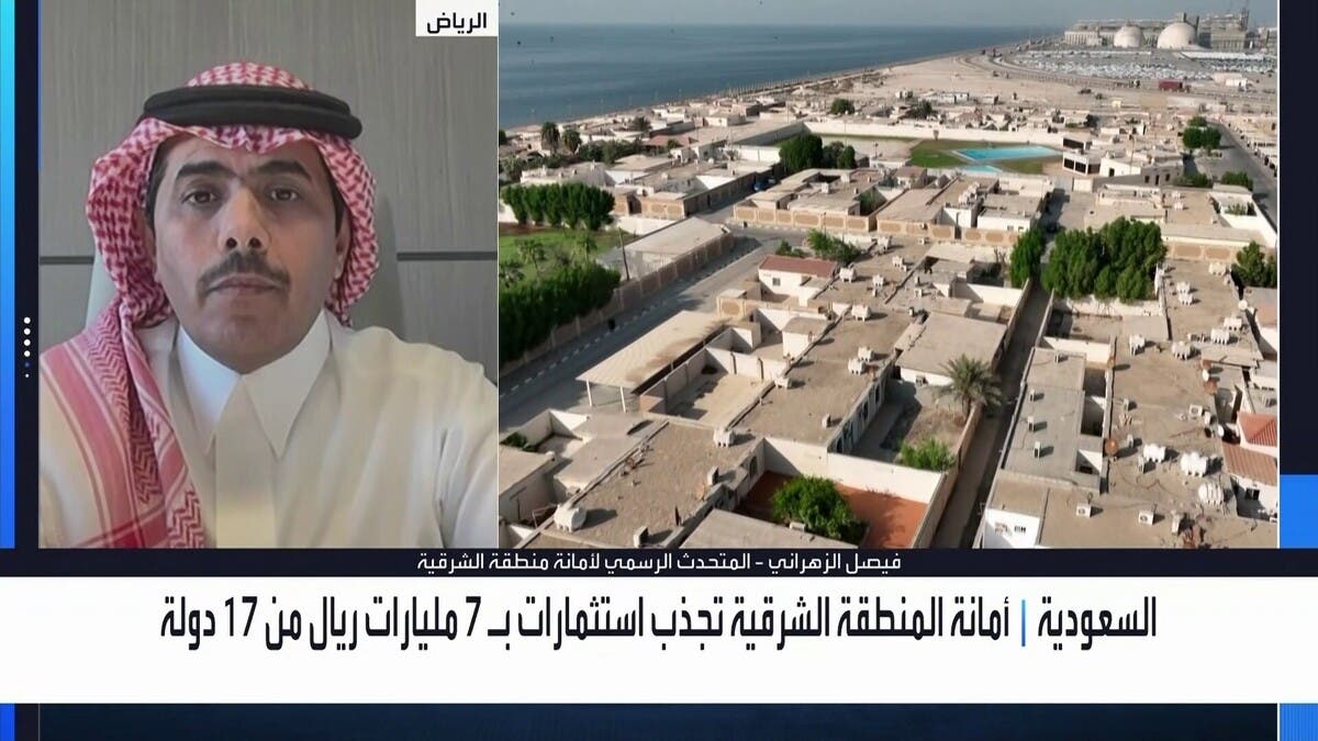 الزهراني: المنطقة الشرقية بالسعودية جذبت استثمارات أجنبية بـ1.83 مليار دولار