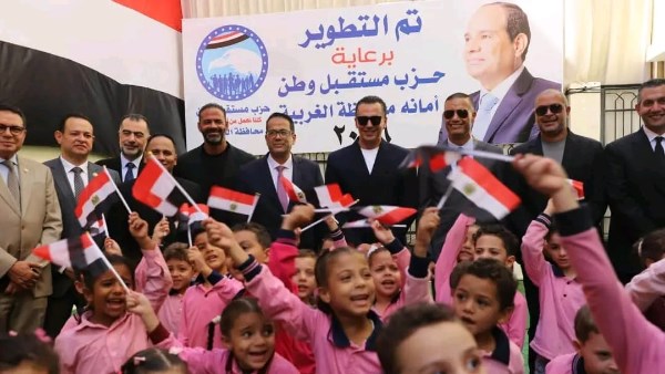 في ثاني جولات الحزب.. قيادات مستقبل وطن تصل الغربية وتتفقد مدرسة فيشا سليم بعد تطويرها