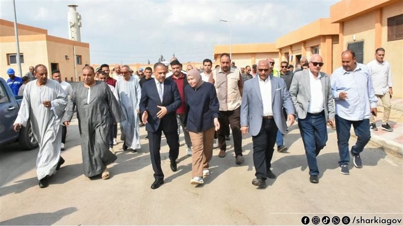 محافظ الشرقية يتفقد محطة مياه البكارشة بالحسينية