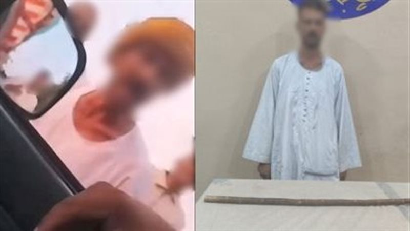 في مشادة بسبب أولوية المرور، جزار يهدد سائقًا بعصا خشبية في الجيزة