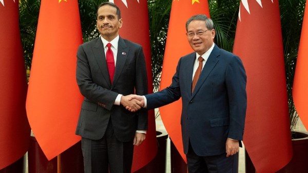رئيس وزراء قطر يؤكد حرص بلاده على تعزيز العلاقات مع الصين إلى آفاق أرحب
