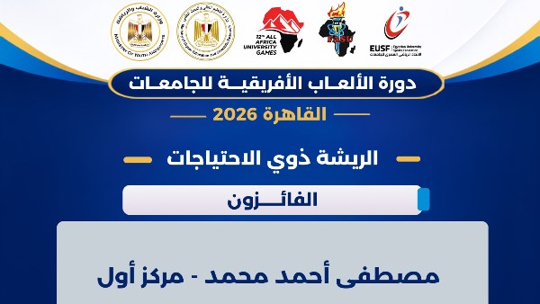 الألعاب الإفريقية.. جامعة القاهرة تحصد ذهبية الريشة الطائرة لذوي الهمم والجامعة الأمريكية تفوز بالفضية