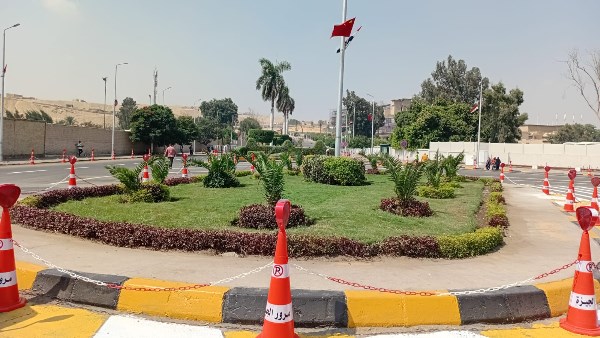 منطقة المتحف المصرى الكبير بالجيزة في أبهى صورة لاستقبال الرئيس الصينى