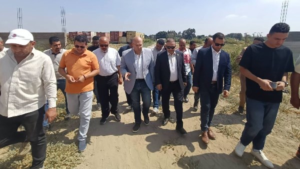 نائب محافظ الجيزة يتفقد مشروع محطة معالجة الصرف الصحي بوردان لمتابعة نسب التنفيذ