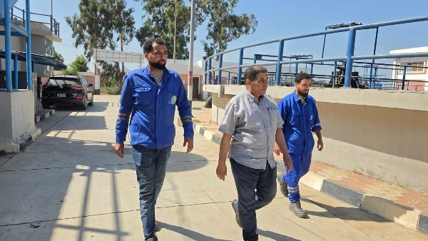 رئيس مياه المنوفية يتفقد محطة معالجة صرف صحي ميت أبو الكوم