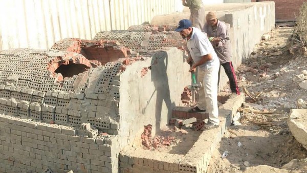 إزالة لـ 8 مقابر مخالفة بالمنوفية وحالات تعد على الأرض الزراعية