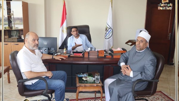 السكرتير العام المساعد لبني سويف يتابع مُستجدات مشروع تطوير ورفع كفاءة مسجد السيدة حورية