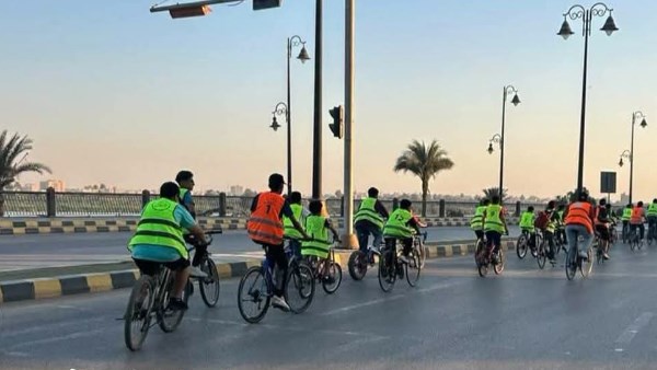تواصل فعاليات ماراثون الدراجات ببني سويف تحت شعار «لياقة المصريين»