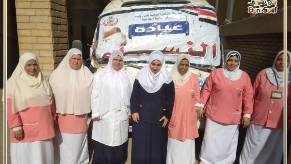 صحة بني سويف تنفذ قافلة مجانية بقرية إهوة وتقدم 3893 خدمة للمواطنين
