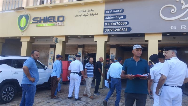 غلق وتشميع 83 منشأة مخالفة بدمياط الجديدة