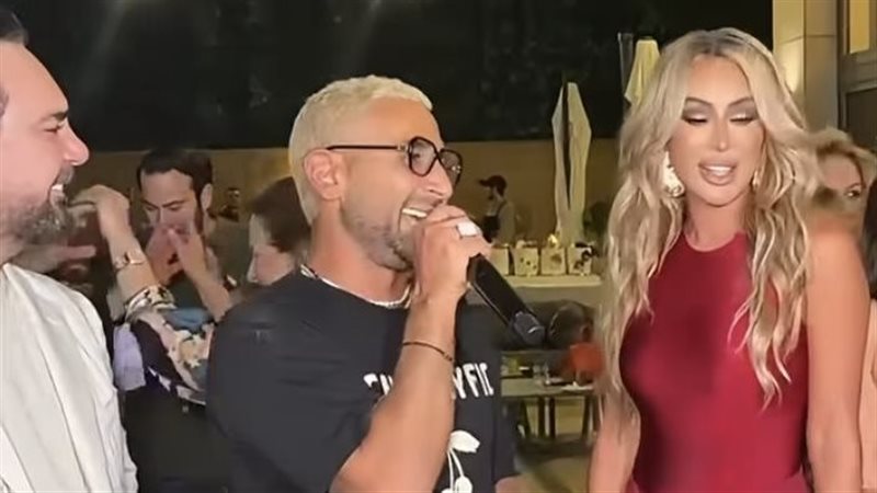 أحمد سعد يغير كلمات أغنيته “وسع وسع” من أجل مايا دياب (فيديو)