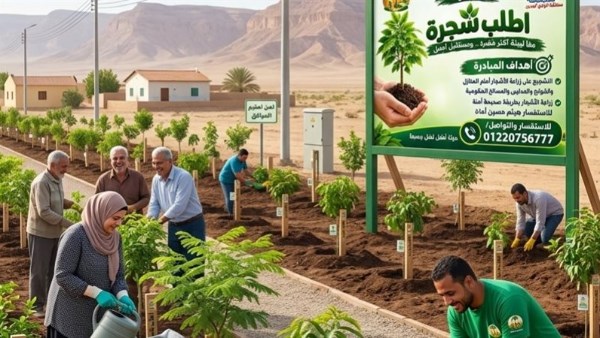 «اطلب شجرة».. مبادرة لبيئة أكثر خضرة ومستقبل أجمل بالوادي الجديد