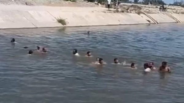 انتشال جثمان صبي غرق بترعة مشروع ناصر في الحمام