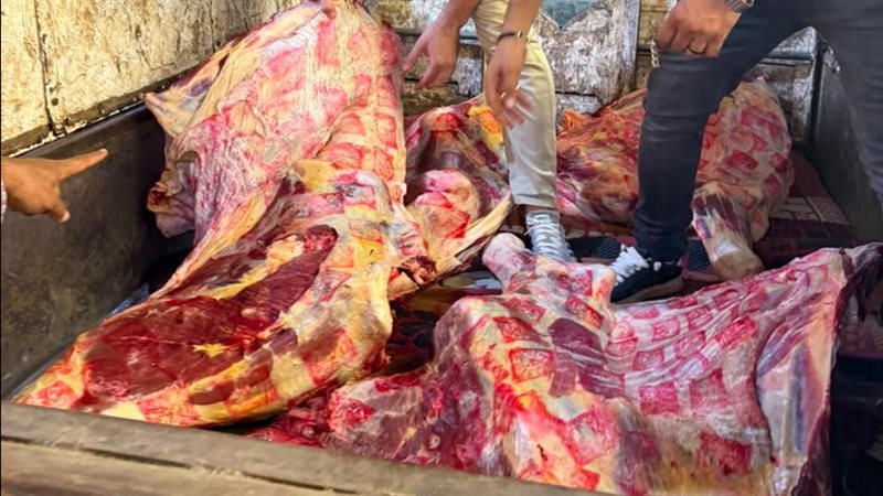 ضبط طن لحوم ودواجن فاسدة في حملة مكبرة بالغربية (صور)