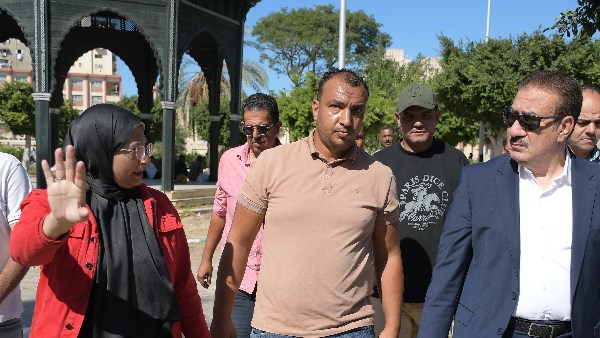 محافظ بورسعيد يتابع بدء أعمال تطوير حديقة سعد زغلول بحي العرب على مساحة 11 ألف متر مربع
