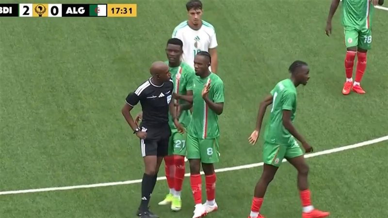 تصفيات أمم أفريقيا، بوروندي يتقدم على الجزائر 1/2 في الشوط الأول