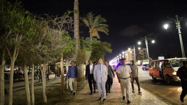 جولة ليلية لمدير أمن دمياط لمتابعة الحالة الأمنية والمرورية