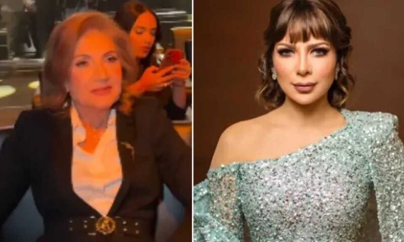 والدة أصالة تظهر في الصفوف الأولى بحفل ابنتها في دمشق
