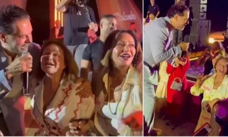 ليلى علوي وإلهام شاهين تتفاعلان مع راغب علامة في أحدث حفلاته