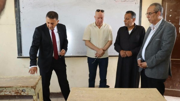 محافظ القليوبية يقوم بجولة مفاجئة بمدينتي كفر شكر وبنها للوقوف على جاهزية المدارس لاستقبال العام الدراسي الجديد