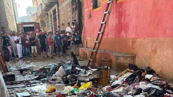 ماس كهربائي.. قوات الحماية المدنية بالغربية تخمد حريقا هائلا داخل منزل بسجين بقطور| صور