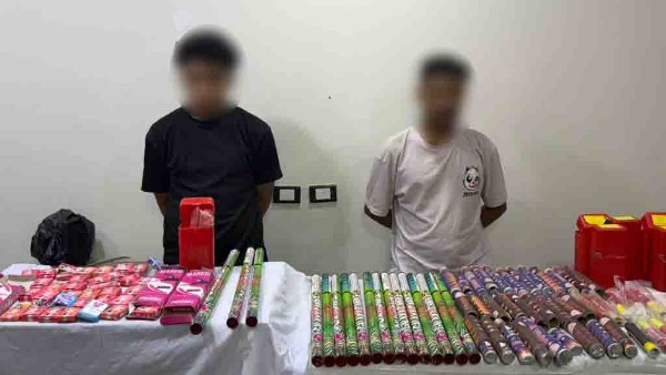 القبض على طالب بحوزته 500 ألف قطعة ألعاب نارية في القليوبية