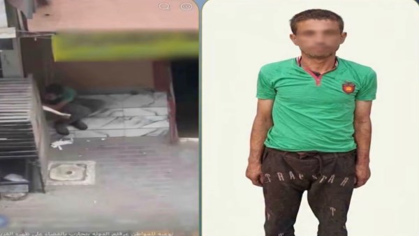 سقوط لص حاول سرقة مواسير تكيف في مصر الجديدة
