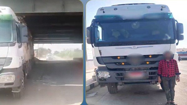 حمولة زائدة .. القبض على ىسائق سيارة نقل بالمنوفية عرض حياة المواطنين للخطر