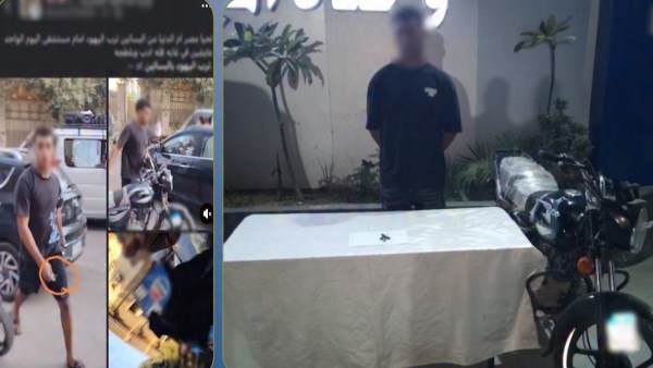 ضبط قائد دراجة نارية تعدى على سائق بالضرب في القاهرة