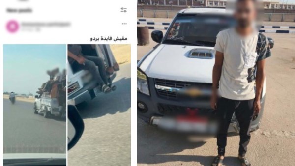 القبض على سائق سيارة نقل سمح لأشخاص بالجلوس في الصندوق الخلفي بالقليوبية
