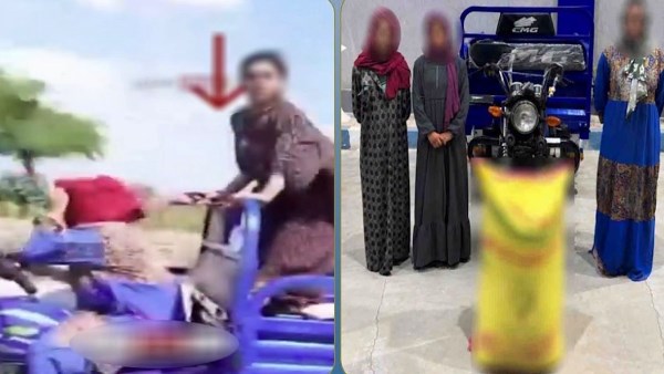 مطاردة تروسيكل.. القبض على 3 سيدات سرقا أجولة أرز بالشرقية